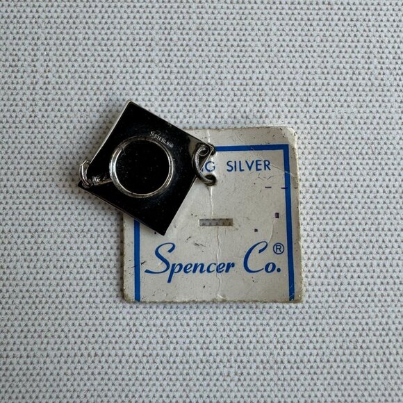 Vintage Sterling Silver Graduation Cap Charm Pendant with Dangling Tassel NWT - Picture 4 of 7